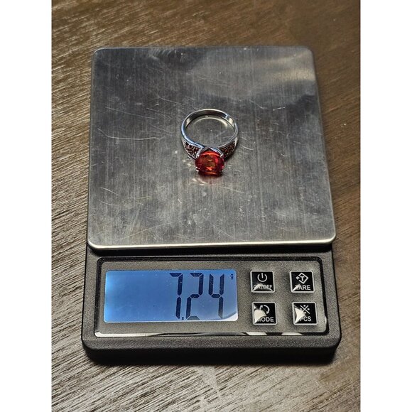 925 Sterling Silver Ruby Ring Size 12 - 7.24g - Picture 5 of 5